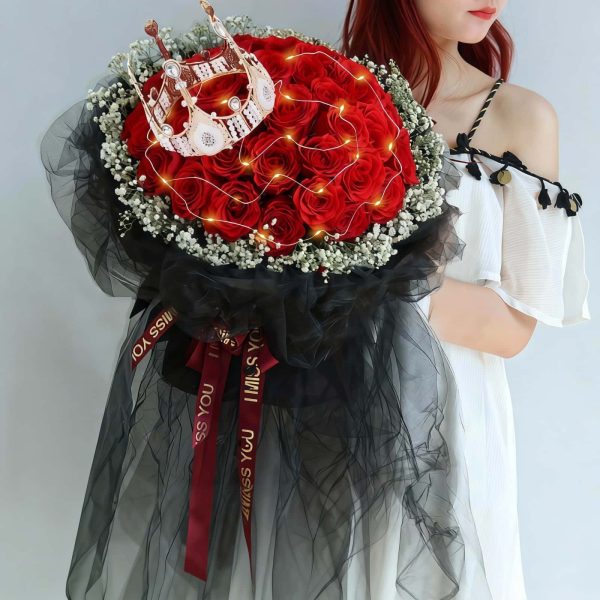 三生三世 · 33朵红玫瑰花束 33 Red Roses Bouquet - Eternal Soulmate | Romantic Floral Gift