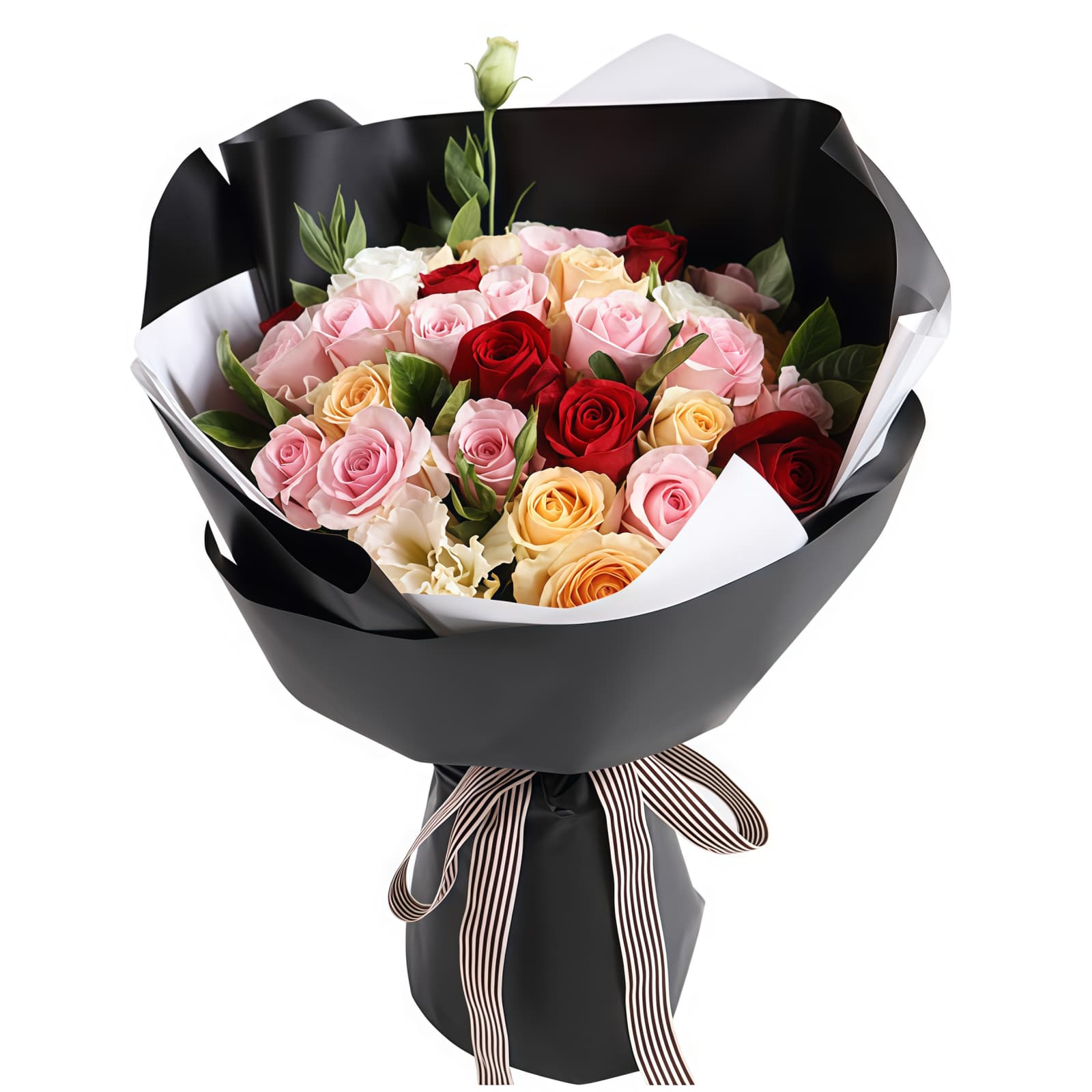 29 Mixed Roses Bouquet – Sweet Affection – 1 29 Mixed Roses Bouquet - Sweet Affection | Romantic Floral Gift - 1