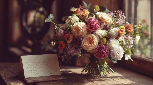 An elegant bouquet celebrating women's day